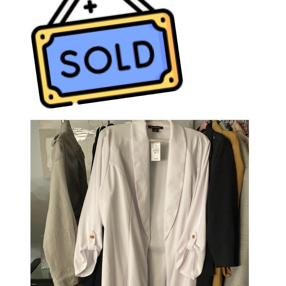 White Long Blazer